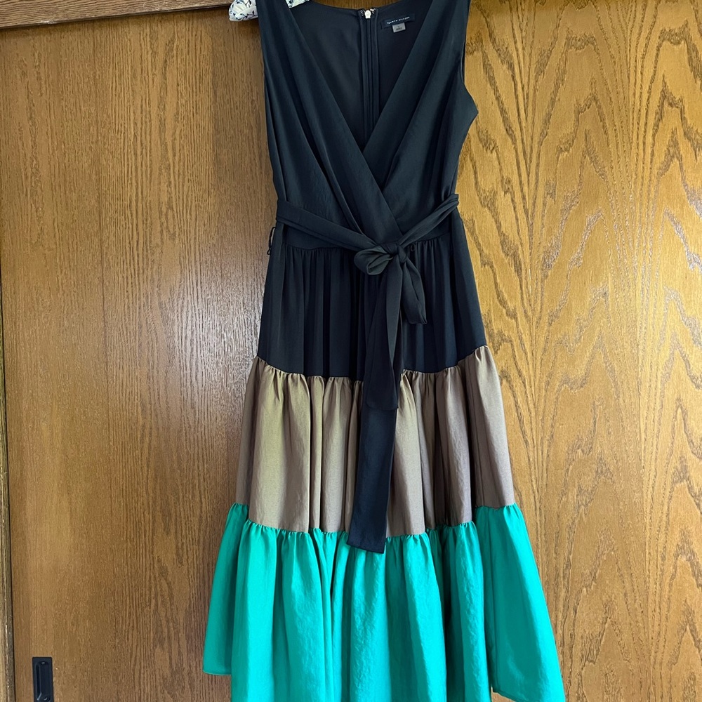 Tommy Hilfiger Charmeuse color block dress